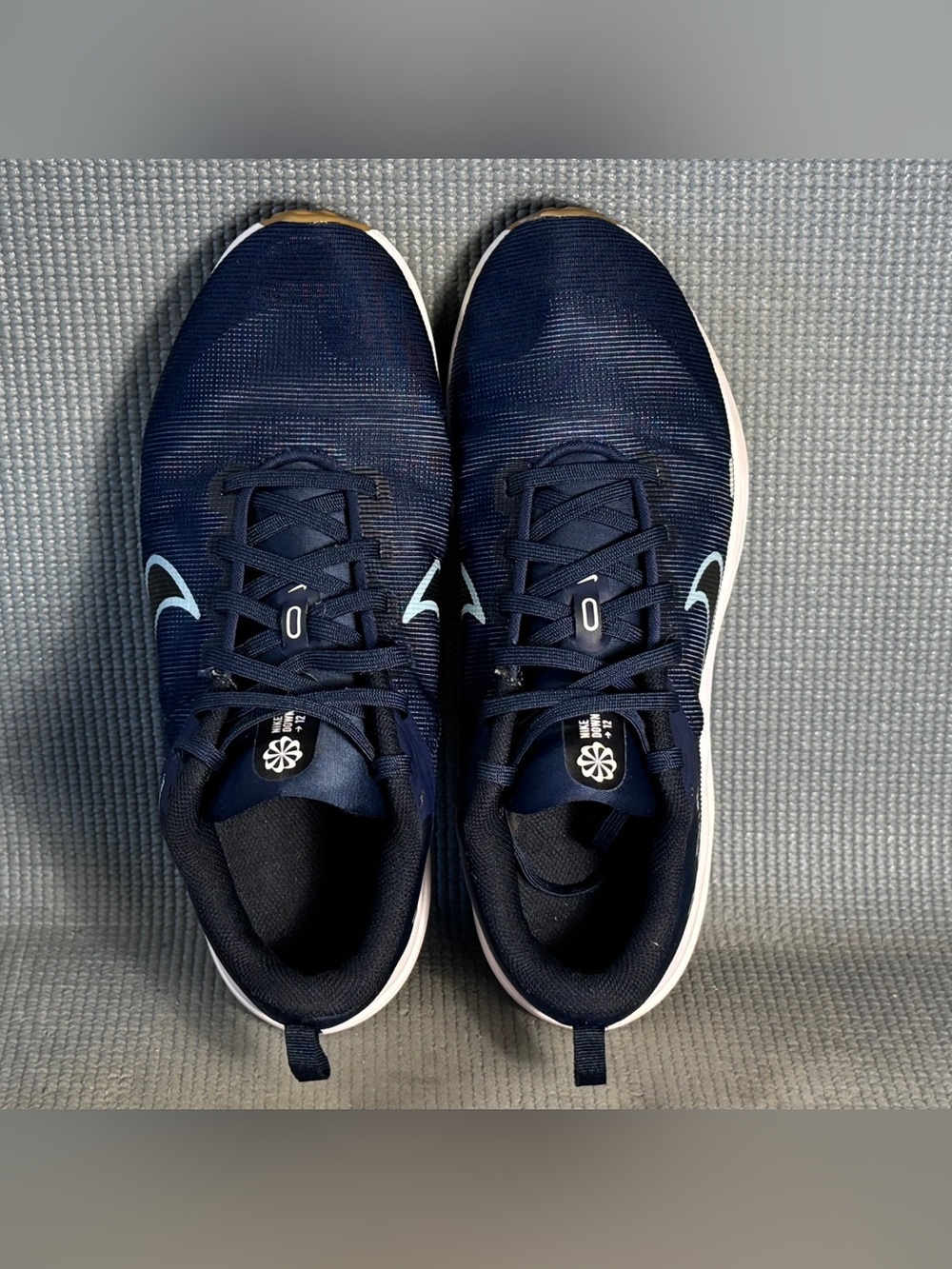 Nike Downshifter 12 Midnight Navy White Running Shoes DD9293-400 Men’s Size 8.5 - Picture 5 of 9